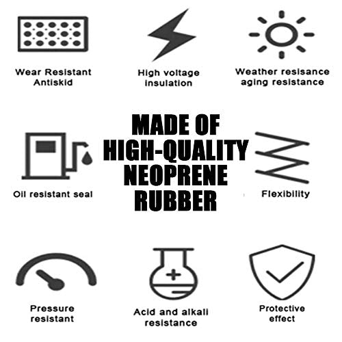 NABOWAN Solid Rubber Sheets,Strips,Rolls 1/8" (.125") Thick x 12" Wide x 47" Long, Thin Neoprene Rubber, Perfect for DIY Gasket Material, Sealing, Liner, Shield, Padding, Mat