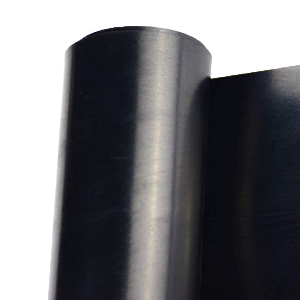 DOBTIM Neoprene Rubber Sheet 1/8 (.125)" Thick X 4" Wide X 48'' Long, Solid Rubber Strips Use for Gaskets DIY Material, Supports, Leveling, Sealing, Bumpers, Protection, Abrasion, Black