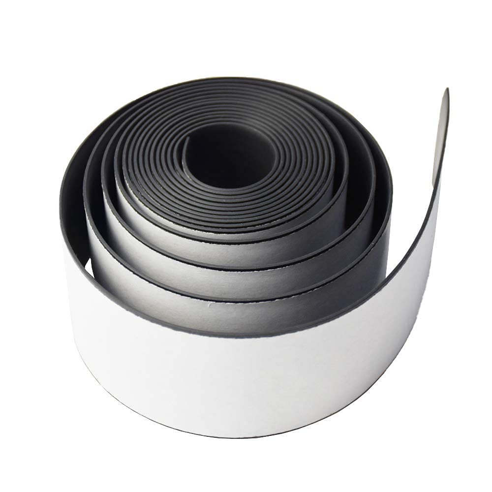 DOBTIM Adhesive Neoprene Solid Rubber Strips 1/16 (.062)" Thick X 2" Wide X 10'Long, Self Stick Rubber Sheet Non-Slip Insulation Strip Roll