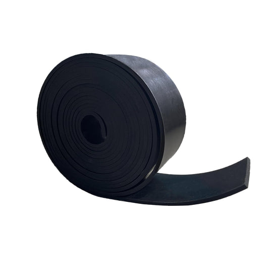 Solid Rubber Strips 1/8 (.125)" Thick X 2" Wide X 10'Long, Solid Rubber Sheet for Anti-Slip Pads, Flooring, Seals, Crafts, Anti-Vibration, Gaskets DIY