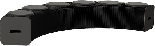 Foldable Kraft Paper Stool, Honeycomb Accordion Folding Bench, Collapsible Paper Stool for Small Spaces, Portable Footrest and Side Table for Living Room and Office,Black-30×30×300cm