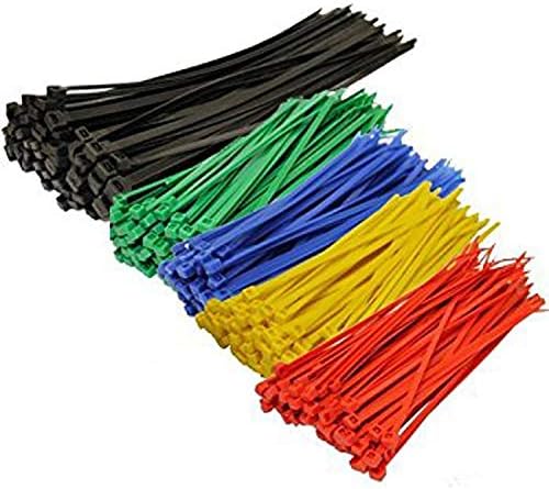 4 Inch Yellow Zip Ties (100 Pieces) 18lb Strength, Nylon Cable Wire Ties