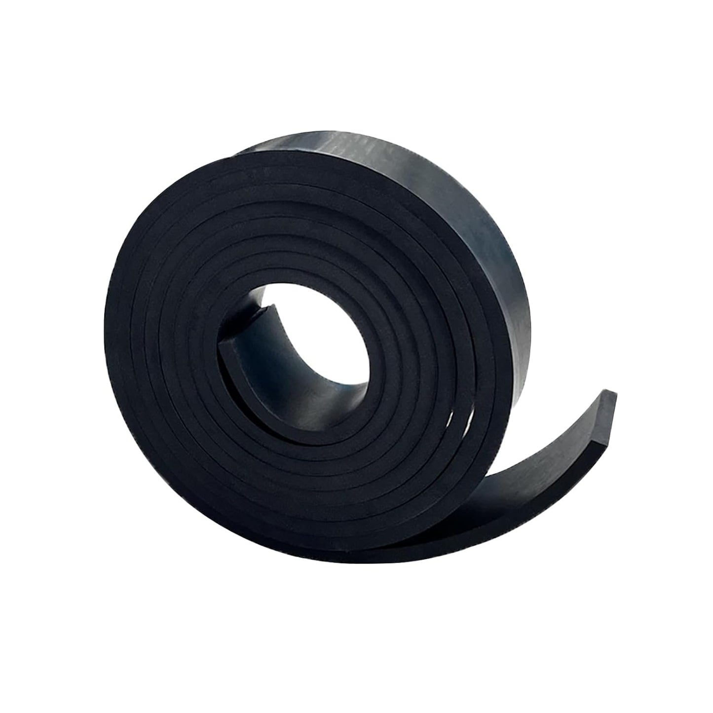 Solid Rubber Strips, Sheet, Rolls 1/4 (.25)" Thick X 2" Wide X 10'Long, Solid Rubber Rolls for DIY Gaskets, Anti-Slip Pads, Flooring, Bumpers