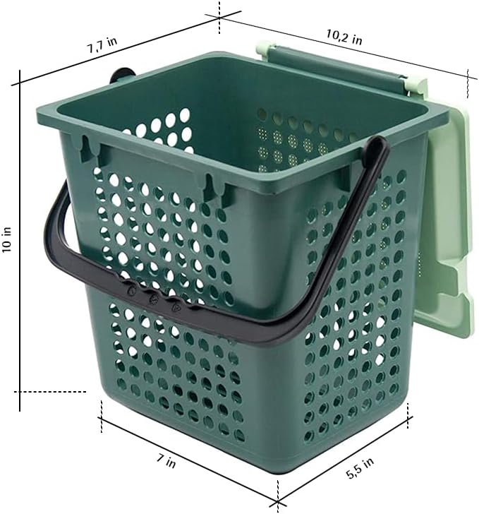 bioMat AirBox Compost Bin for Countertop Kitchen for 2.6 to 3 Gallon Compost Bags