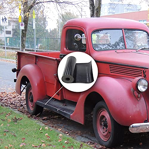 DOBTIM Neoprene Rubber Strips 1/16 (.062)" Thick X 12" Wide X 10' Long, Solid Rubber Rolls Use for Gaskets DIY Material, Supports, Leveling, Sealing, Bumpers, Protection, Abrasion, Flooring, Black