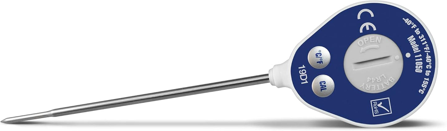 DeltaTrak 11050 Professional Digital Meat Thermometer for Kitchen Waterproof Lollipop Thermometer NSF Certified