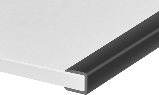 Rubber Edge Trim, Self-Adhesive U Channel Edge Trim, U Shaped Edge Protector for Plywood, Wood Boards, EPDM Material, Slot Width 3/8"(10mm), Length 10 Ft, Black