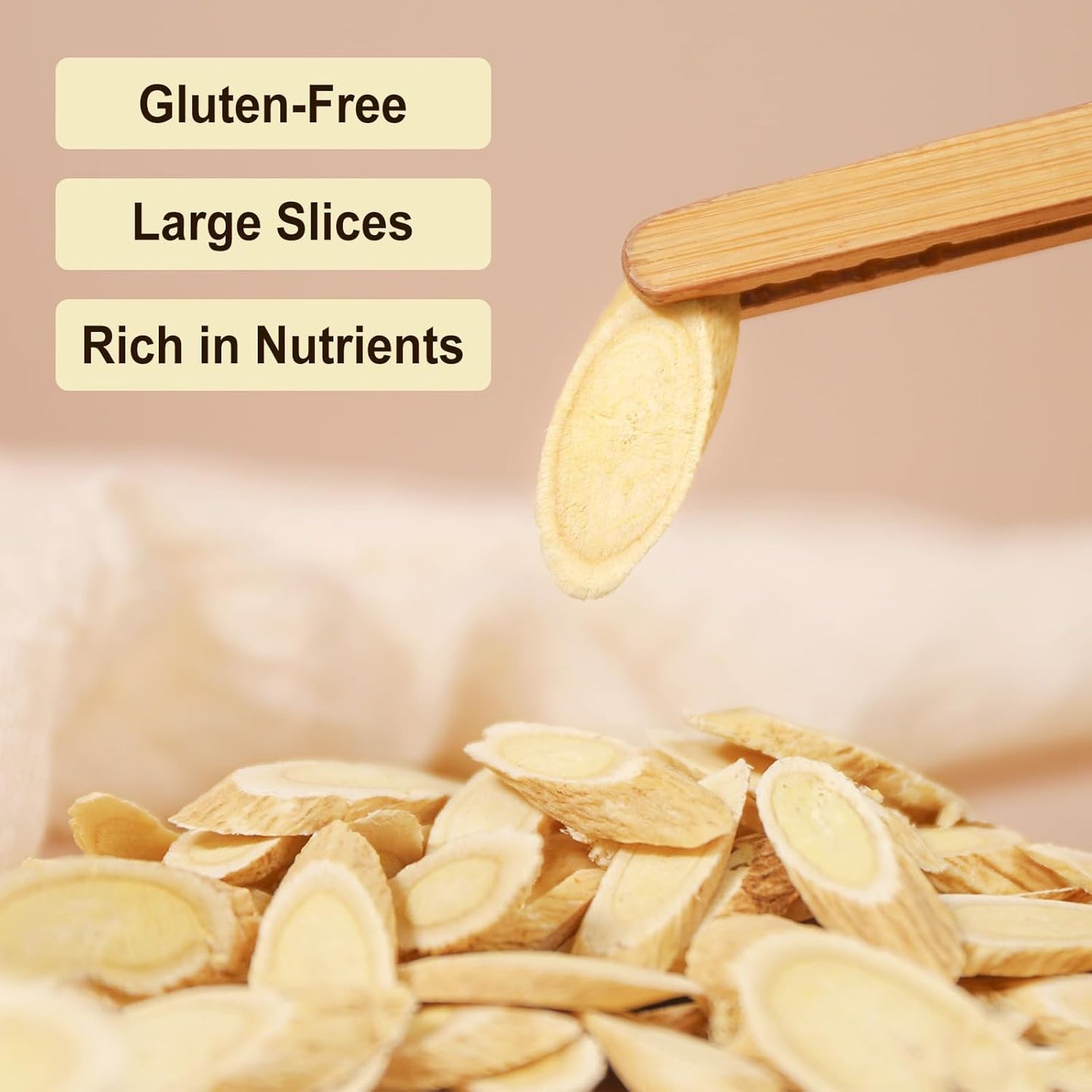 FullChea - Astragalus Root Tea - 6oz/171g - Pure Natural Astragalus Membranaceus - Dried HuangQi Herb - Loose Leaf Herbal Tea - Non-GMO - Caffeine-Free - Gluten-Free