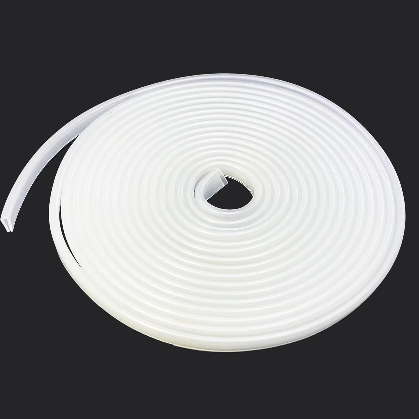 Clear Rubber Edge Trim，U Channel Silicone Rubber Edge Trim, 1/16" Slot, Fit for 0-3/32", White Color, Edge Protector for Car Doors, Sheet Metal Parts