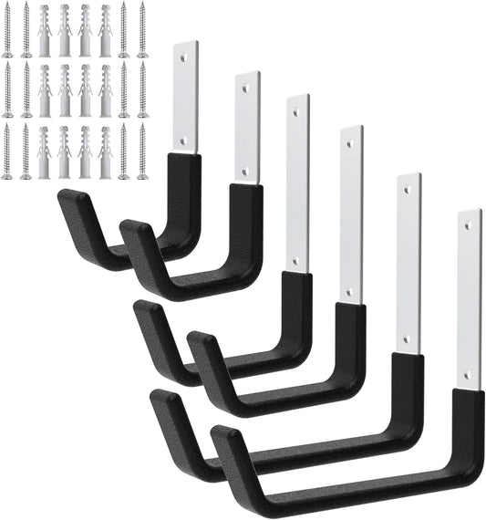 Heavy Duty Utility Hooks for Garage Storage Utility Hooks Wall Mount,Garage Hooks Heavy Duty,Garage Wall Hooks,Hose Holder,Bike Hooks,Ladder Hooks,Leaf Blower Hanger (2S & 2M & 2L)