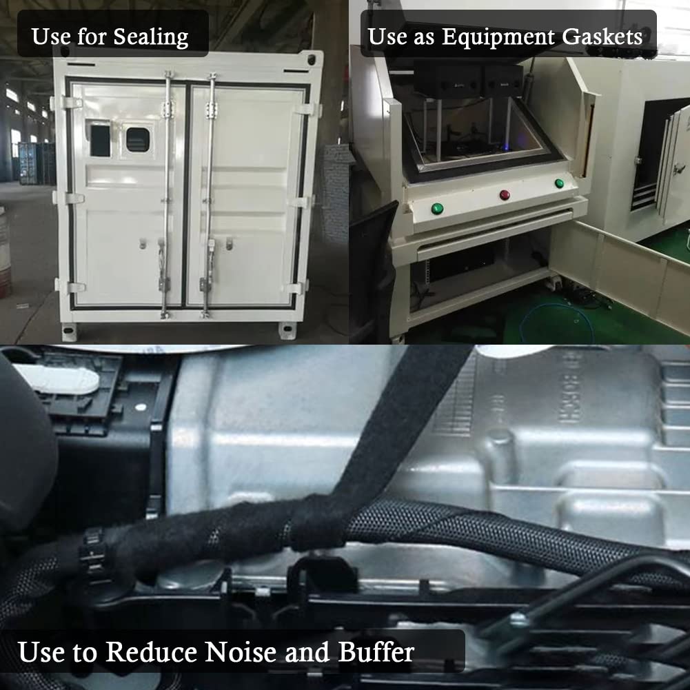 Neoprene Rubber Strips Self Adhesive Solid Rubber Sheets, Rolls & Strips for DIY Gaskets Crafts Pads Seals Warehouse Flooring Neoprene Sheet with Adhesive Backing (4" Wide x 1/16" Thick x 20' Long)