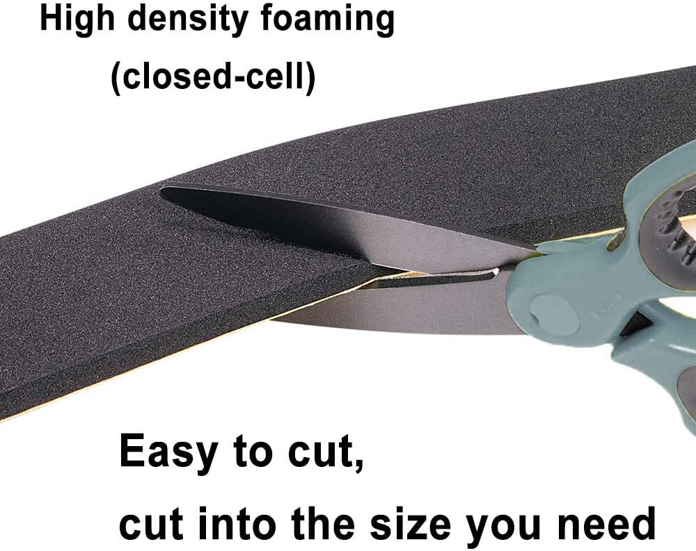 Neoprene Weather Stripping -2" W x 1/8" T- Self Adhesive Foam Rubber Seal Strip Tape for Sliding Door Window Insulation