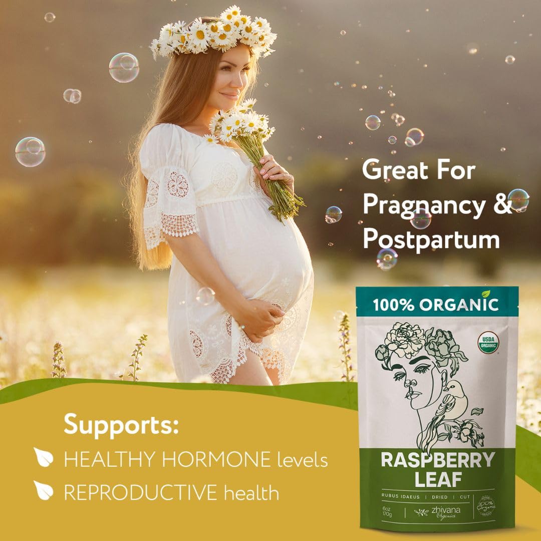 Organic Red Raspberry Leaf Tea – Loose Leaf Herbal Tea – 2 oz (Rubus idaeus)