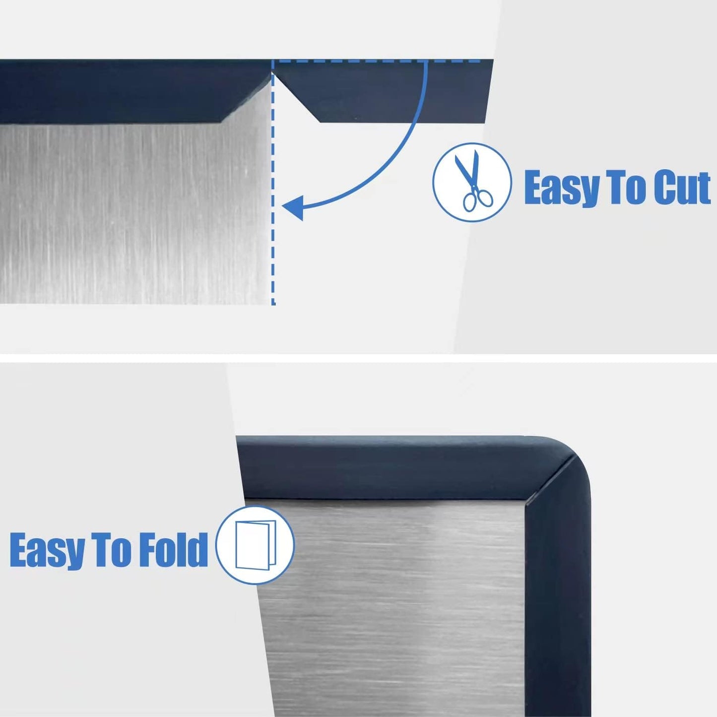 Rubber Edge Trim, Self-Adhesive Rubber Edge Protector for 3/16" Glass and Flexiglass, EPDM Material, Fit 3/16"(5mm), Length 20Ft, Black Color, U Channel Edge Trim