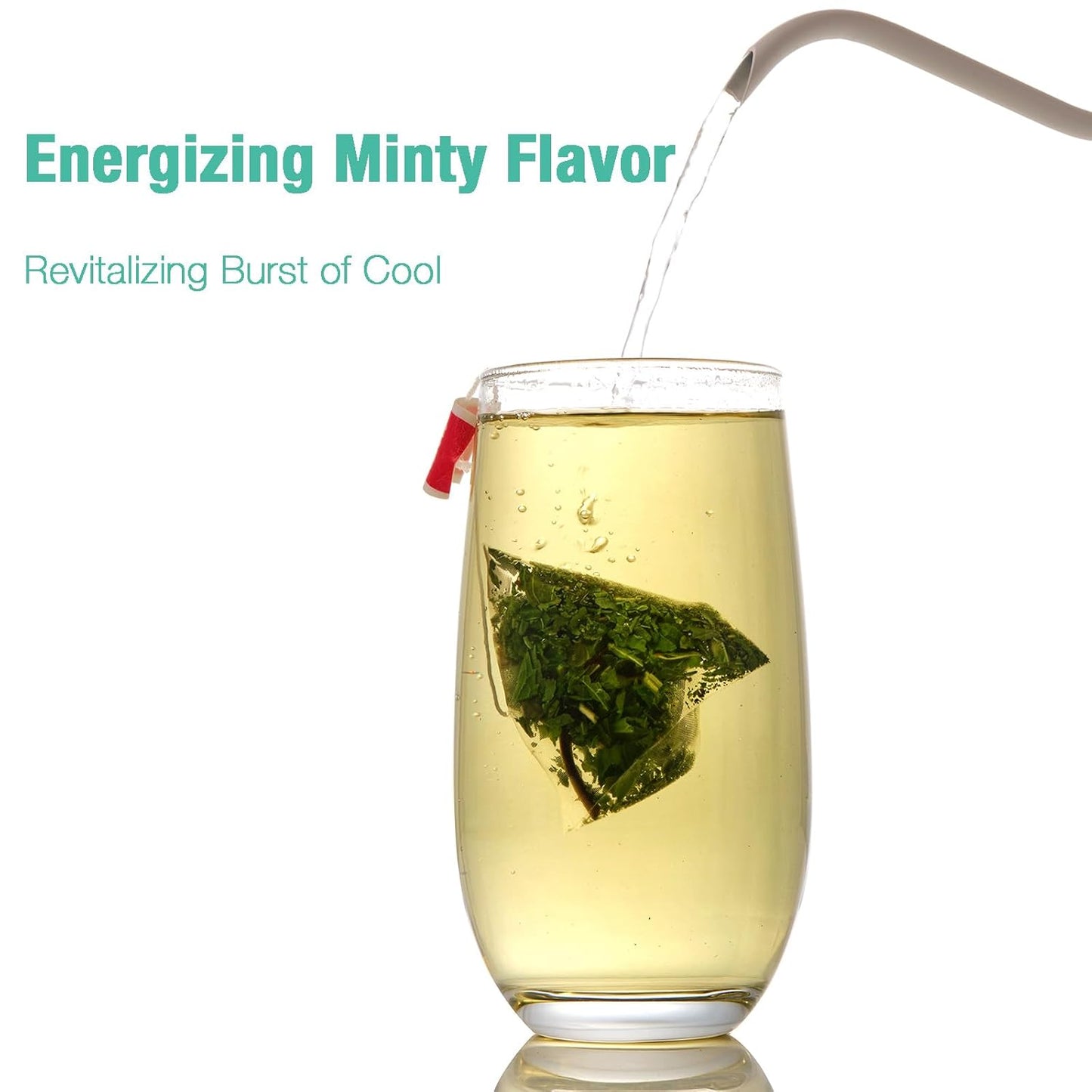 50 Peppermint Tea Bags, Herbal Mint Tea Bags, Traditional Dried Peppermint Leaves, Caffeine-Free, Supports Healthy Digestion, Stress Relief