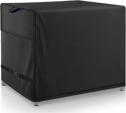 Stainless Steel Table Cover - Heavy Duty Waterproof Cover for 60 x 30 Inches Metal Prep Table, Compatible with 60 inch Outdoor Utility Cart and Storage Cabinet Black