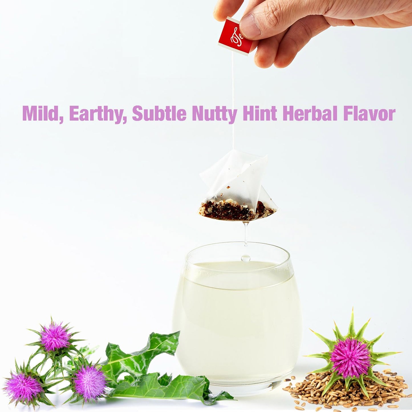 50 Milk Thistle Tea Bags for Detox Cleanse & Repair| Thorne Milk Thistle Herbal Tea for Support