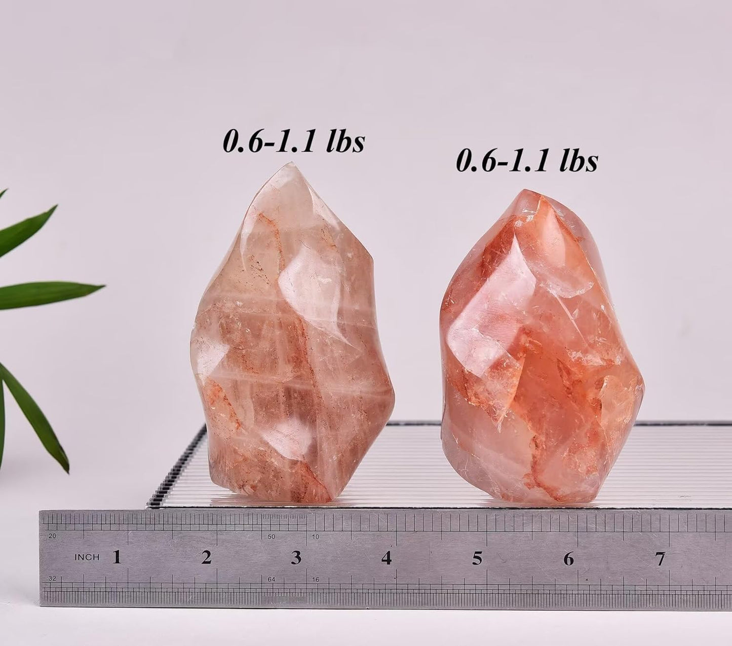 AMOYSTONE Red Hematoid Flame Shaped Stone Towers Obelisk Natural Healing Crystal Quartz Reiki Energy Decoration Home Office Small 1.0LBS
