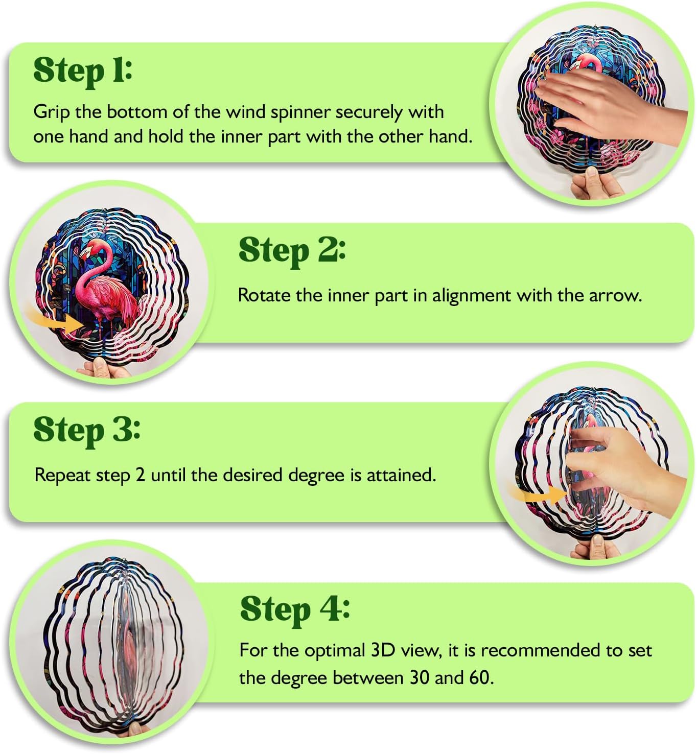 Dove Stained Glass Wind Spinner, Memorial Wind Spinner for Yard and Garden, Unique Gift, 3D Hanging Outdoor