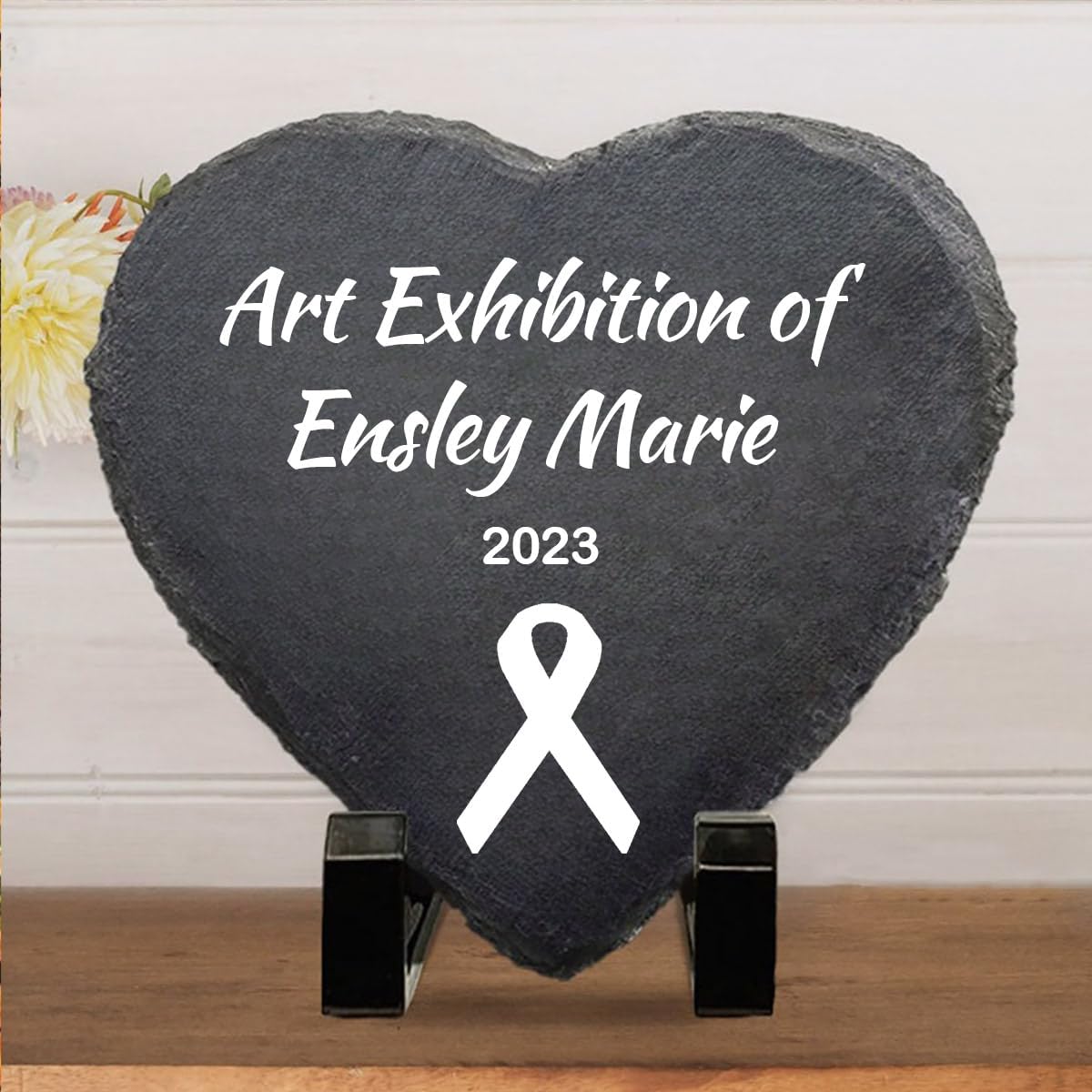 Personalized Decorative Garden Stones Customized with Any Message and Pattern, Custom Heart Shaped Memorial Stones Welcome Stones 8x8 for Housewarming,Memorial Gifts and Special Day Gifts