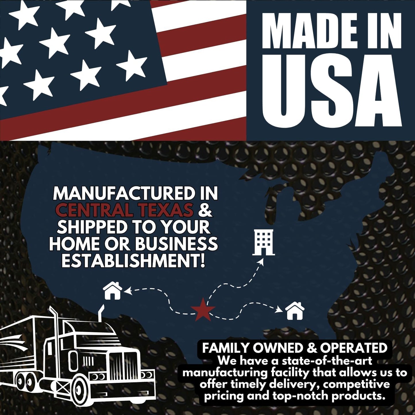 Heavy-Duty Outdoor Bench Thermoplastic Coated, Punched Steel, Commercial-Grade Garden Bench, Made in America (Portable with Back, 6 Ft, Textured Dark Blue)