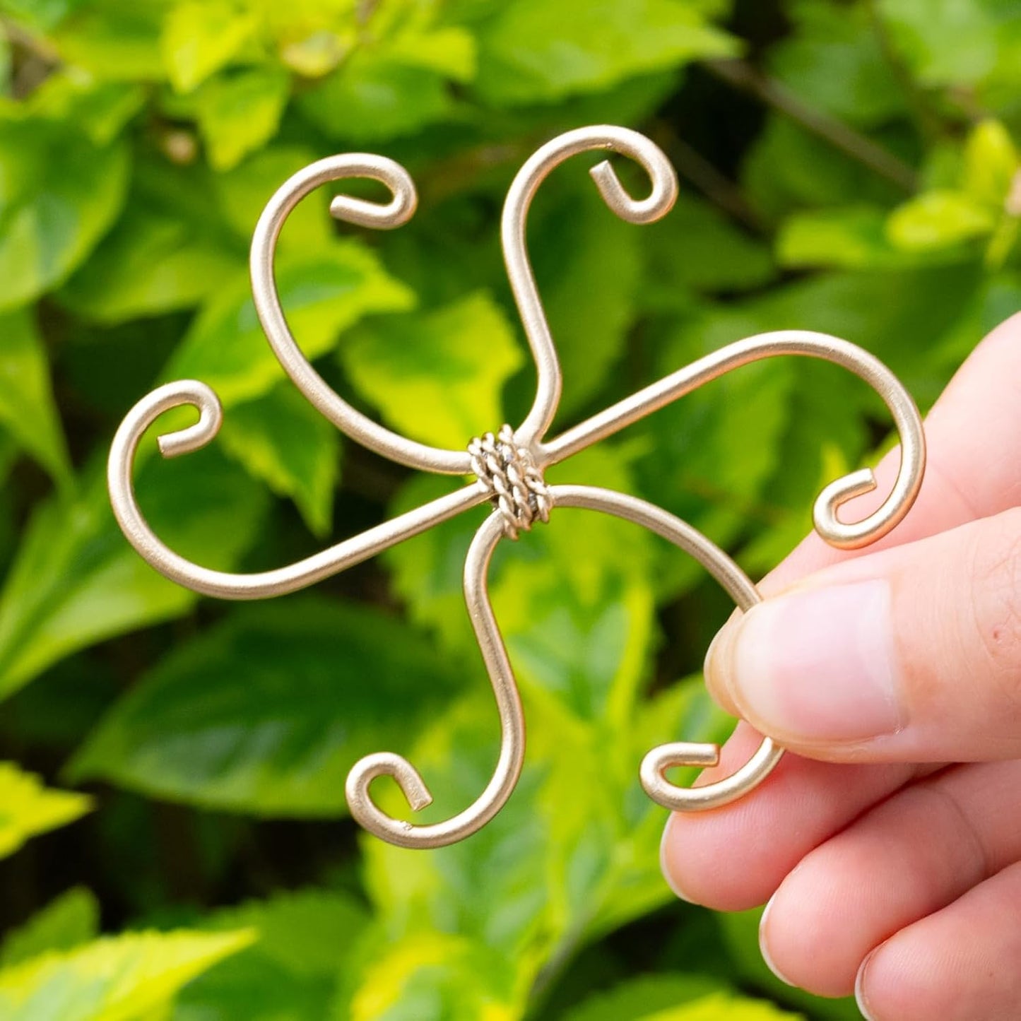 5Pcs Monstera Plant Stem Support Hook (2.75x2.75 inches) - Durable Metal Stem Support for Monstera & Fishbone Cactus, Easy Installation, Ideal Gift for Plant Lovers & Home Decor