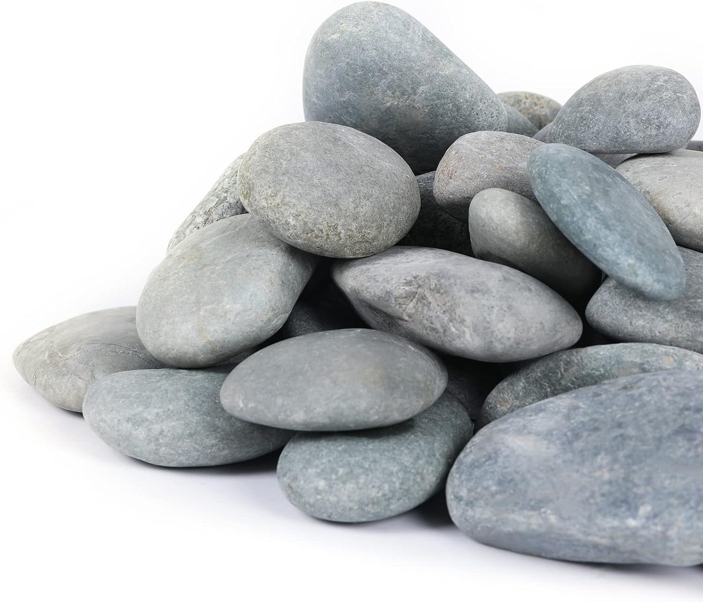 20LB Stones Pebbles River Rocks, 100% Natural Hand-Picked Premium Decorative Pebbles, Ideal for Garden Landscaping, Home Decor, Aquariums, Painting, Crafting and Gifts (Green, 20 Pounds)