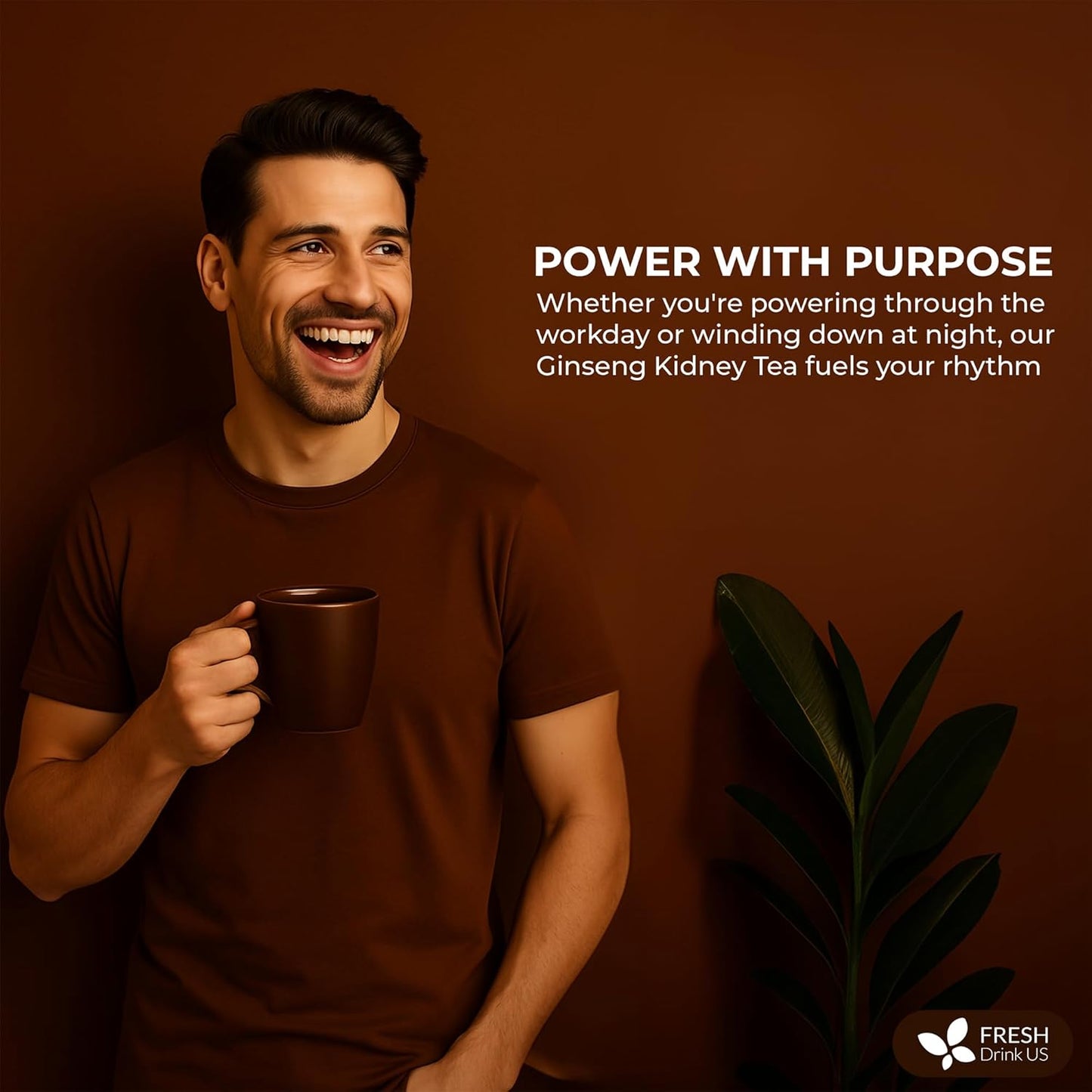 FreshDrinkUS, Ginseng 6 Treasures Kidney Tea, 30 Packs Of Super Kidney Cleanse Detox Tea For Men & Women, 100% Natural Roots & Berries | Caffeine-Free | Adaptogenic Blend for Energy, Wellness & Vitality Support