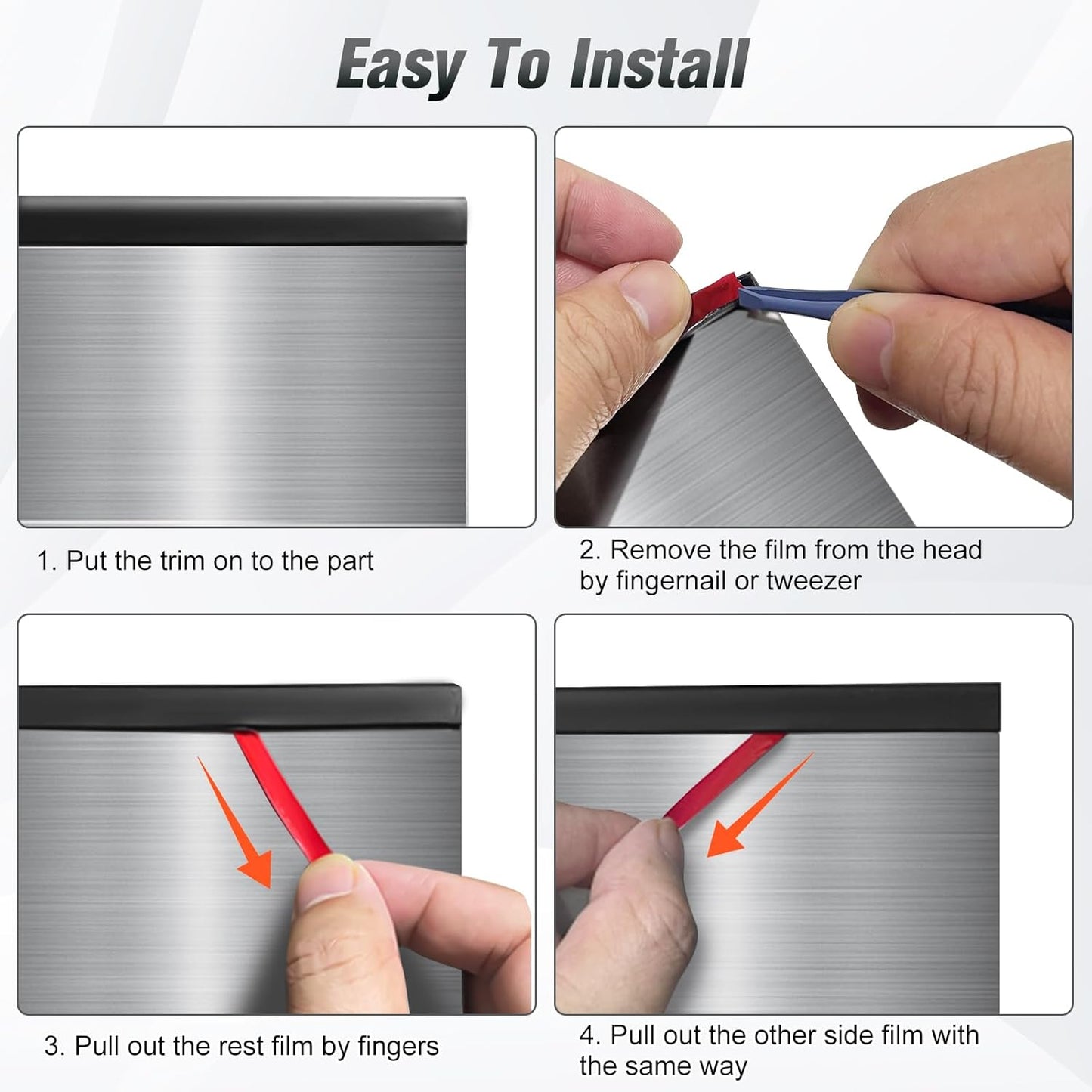 Rubber Edge Trim, Self Adhesive U Channel Edge Trim, U Shaped Trim for Plywood, Glasses, Mirror, Flexiglass, Sharp Edge Parts, Fit for 5/16", Length 20Ft, Black Color, Peel and Stick Plastic Trims