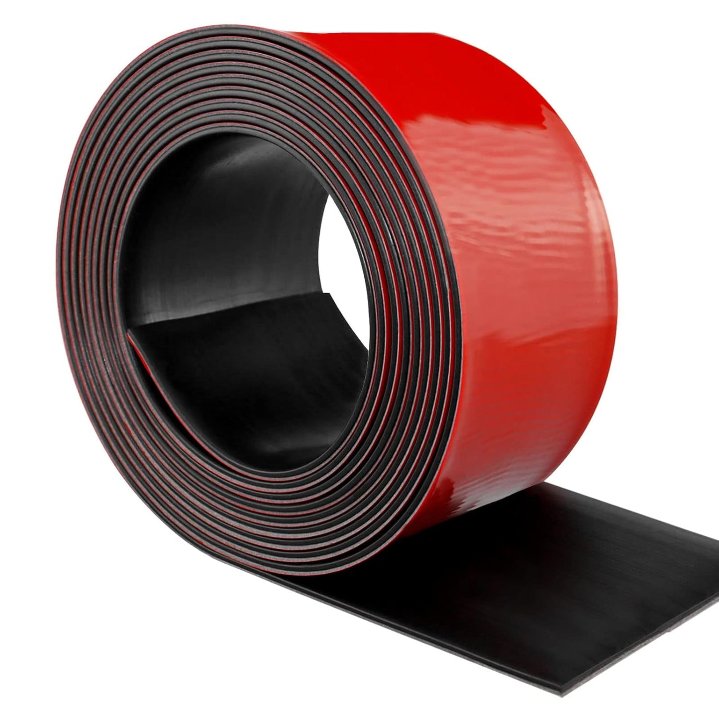 Neoprene Rubber Strips Self Adhesive Solid Rubber Sheets, Rolls & Strips for DIY Gaskets Crafts Pads Seals Warehouse Flooring Neoprene Sheet with Adhesive Backing (6" Wide x 1/5" Thick x 40' Long)