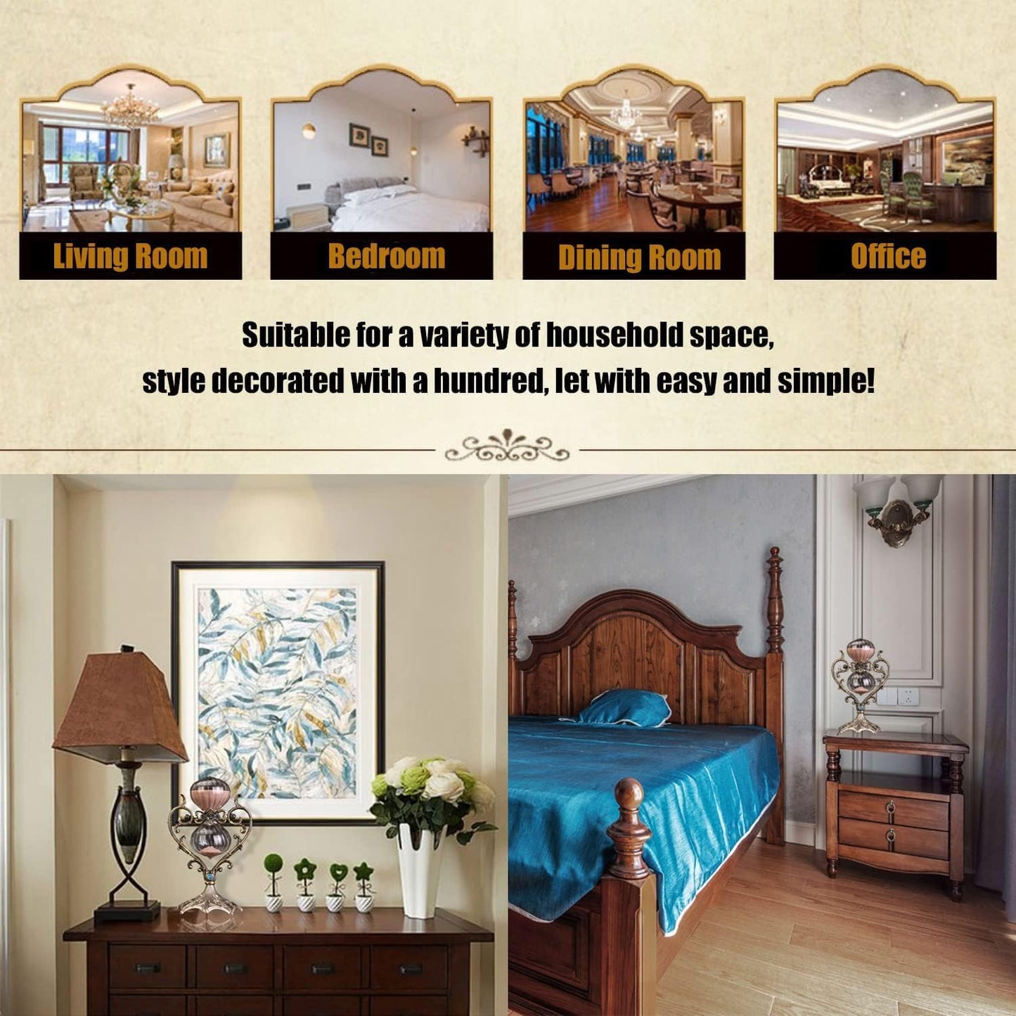 Sanduhr 30 Minuten,Hour Glass,Love Shape Metal Vintage Hourglass,Hourglass Decor,for Home Decoration Office Desk Wedding Party Decor Kitchen Timer (Pink Sand)