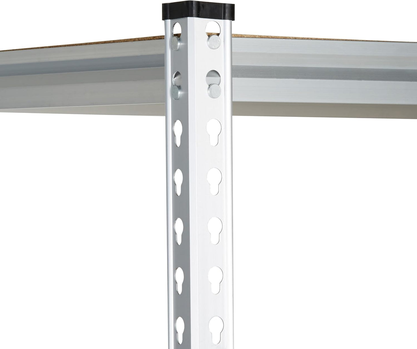 Amazon Basics Medium Duty Storage Shelving Double Post Press Board 5 Tier Shelf, Aluminum, 36 x 18 x 72