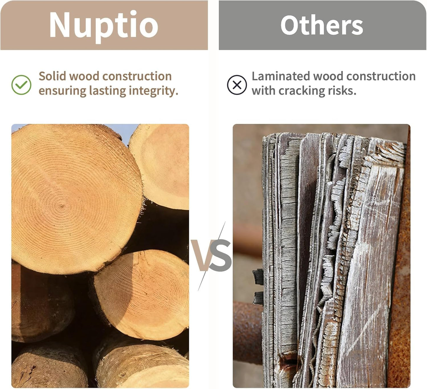 NUPTIO Wooden Box Centerpiece for Table: 2 Pcs 11.8" Long Wood Rectangle Planter Boxes - Farmhouse Washed White Planters for Fall Wedding Dining Living Room Window Mantel Table Decor