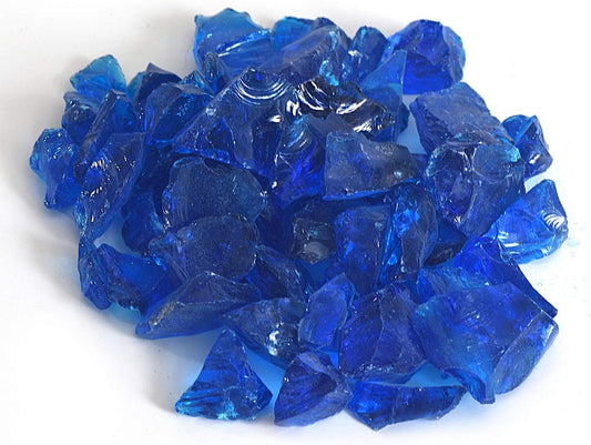 High Luster Reflective Fire Glass Gravel,Fire Gems,Fire Drops,Fire Glass Pebbles Stones Beads Chips for Fire Pit Fish Tank Aquarium Garden,1-2cm,540g/1.19lb (Aquamarine)