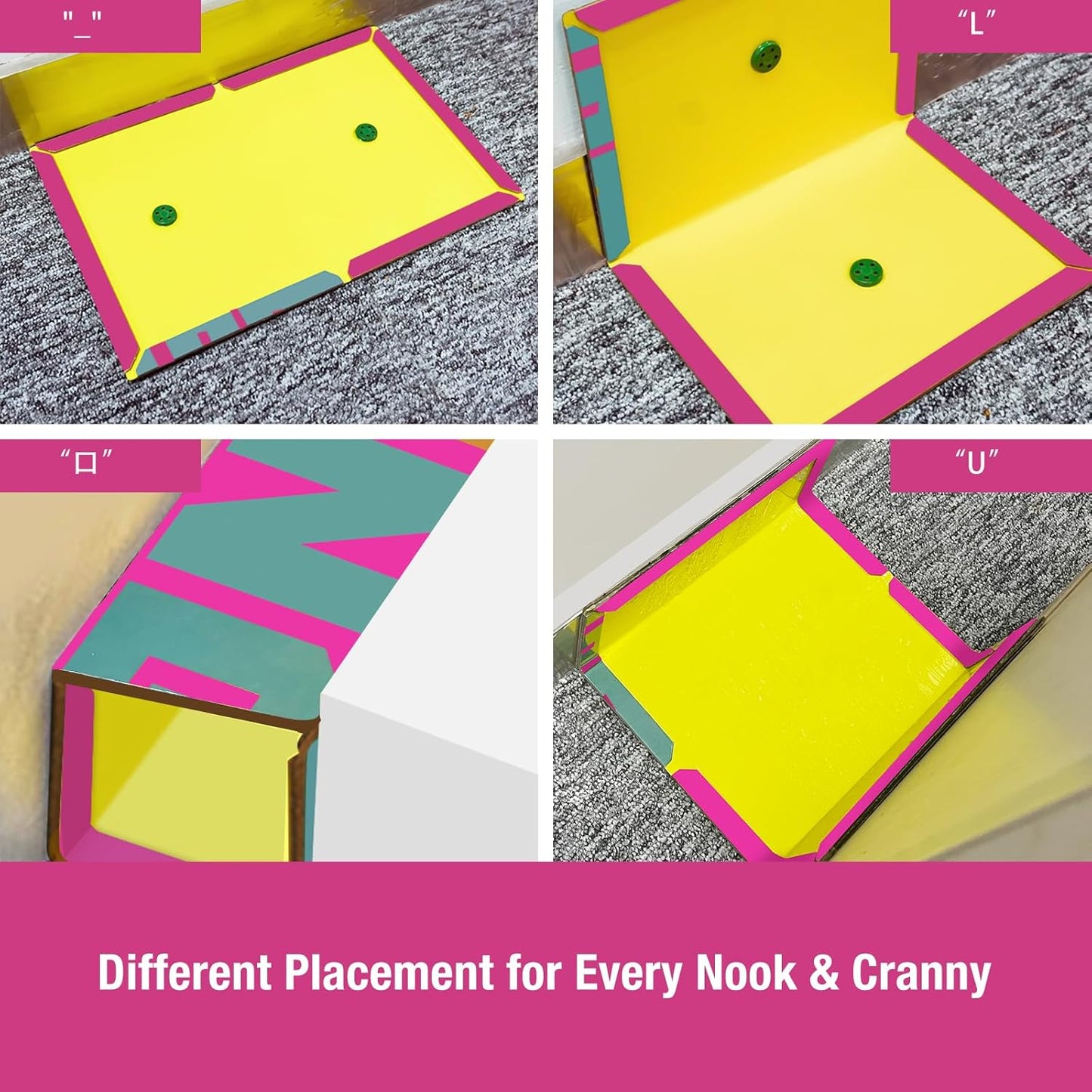 Mouse Trap Glue Board 13-Pack, 3X Faster Catch with Built-in Cookie Scent, Sticky Trap for Crawling Pests, Rats & Mice, Extra Heavy & Sticky, Biodegradable, Indoors Home & Commercial