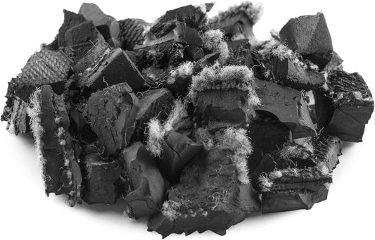Playsafer Rubber Mulch Nuggets Protective Flooring for Playgrounds, Swing-Sets, Play Areas, and Landscaping (400 LBS - 16 CU. FT., Natural Black (Unpainted))