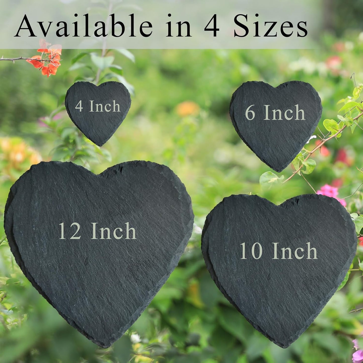 Personalized Pet Memorial Stone for Dogs and Cats | Custom Laser-Etched Weatherproof Garden Grave Marker | Natural Stone Bereavement Headstone Sympathy Gift | 4, 6, 10, or 12 Inch Heart or Circle Shape (A8)