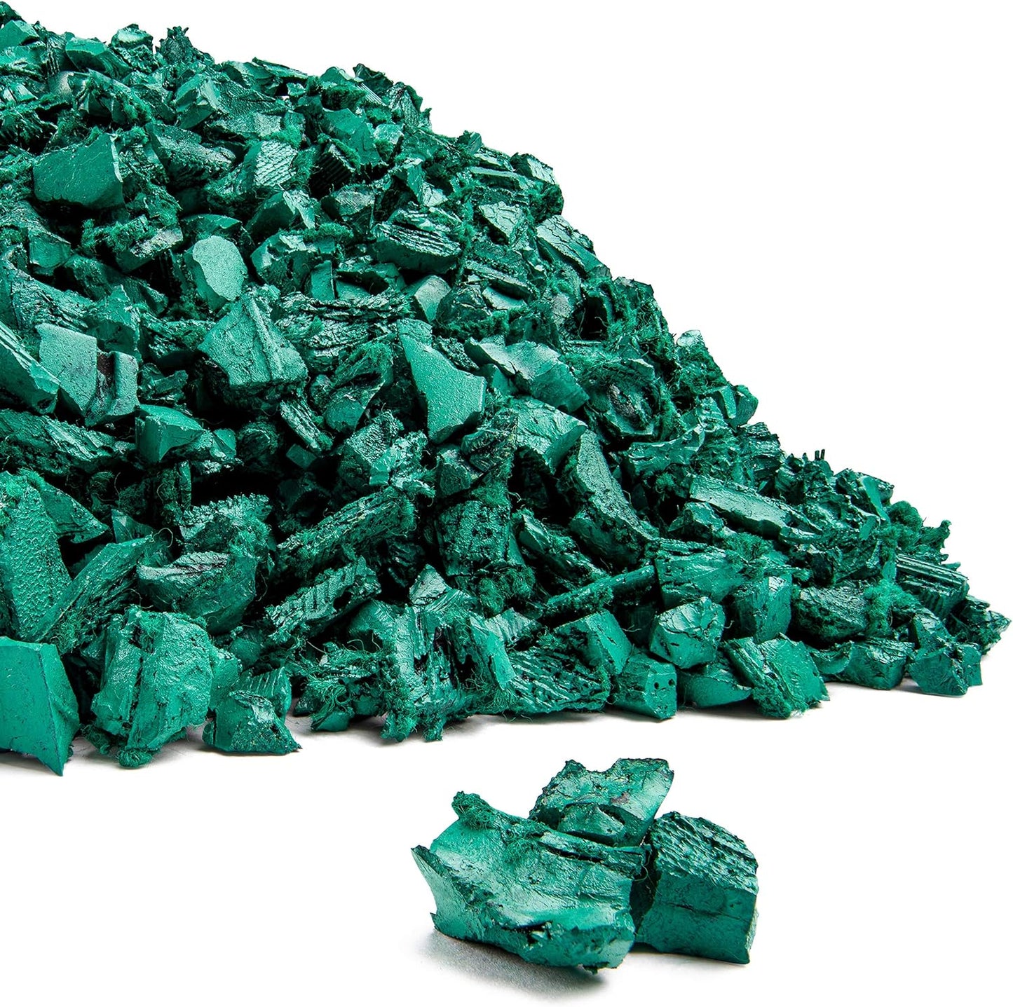 Playsafer Rubber Mulch Nuggets Protective Flooring for Playgrounds, Swing-Sets, Play Areas, and Landscaping (40 LBS - 1.55 CU. FT., Green)