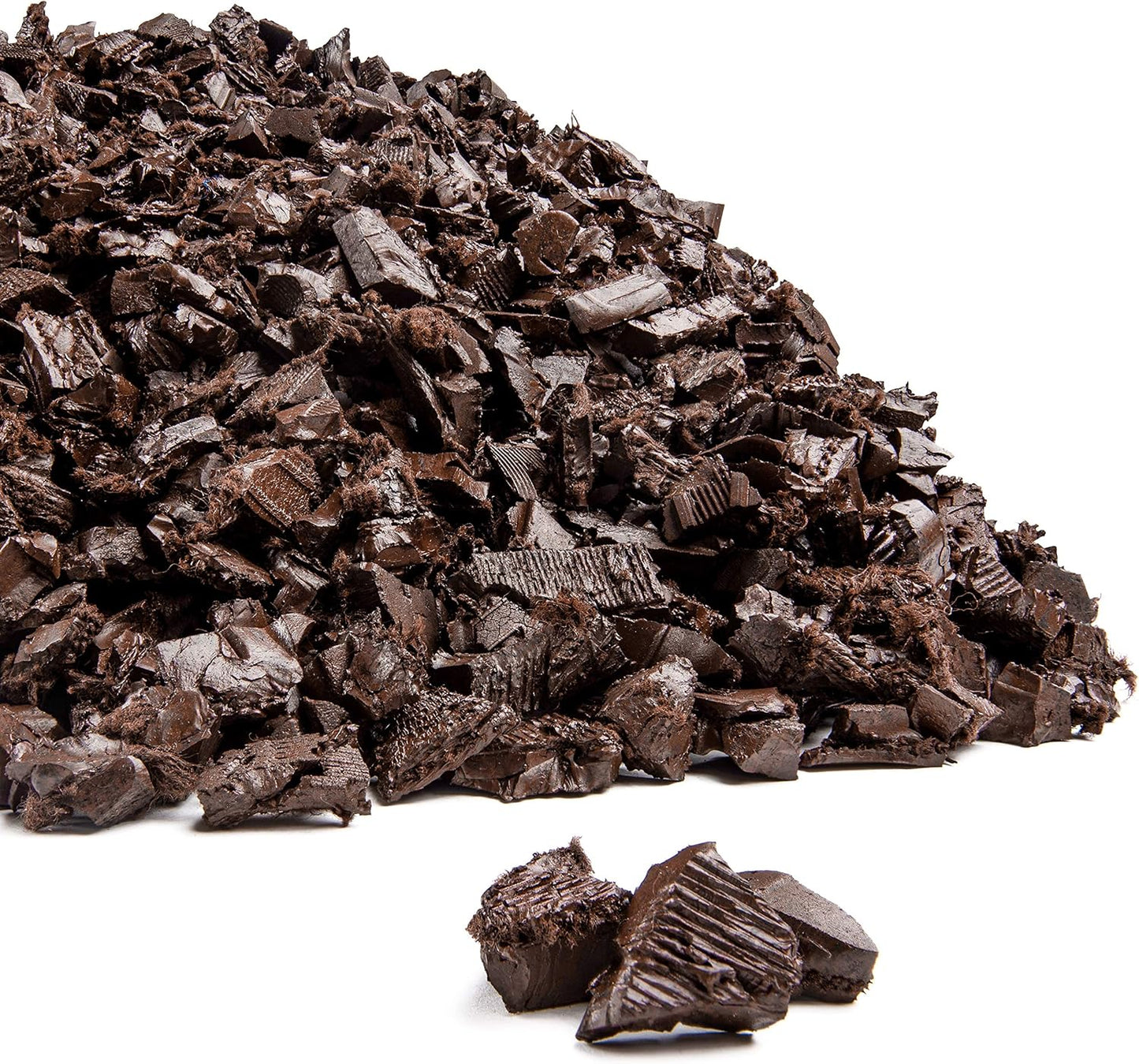 Playsafer Rubber Mulch Nuggets Protective Flooring for Playgrounds, Swing-Sets, Play Areas, and Landscaping (1,000 LBS - 39 CU. FT., Brown)