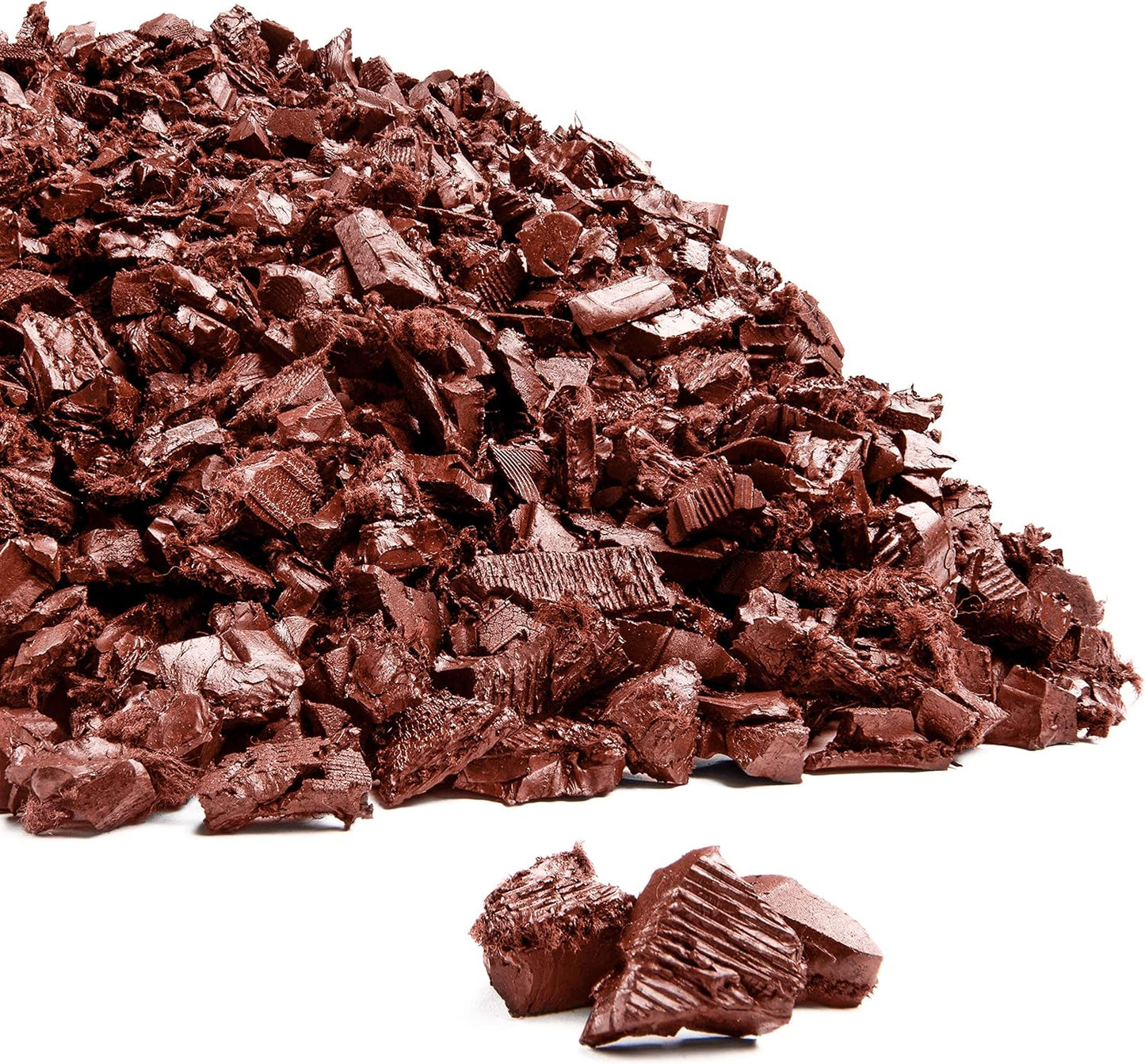 Playsafer Rubber Mulch Nuggets Protective Flooring for Playgrounds, Swing-Sets, Play Areas, and Landscaping (2,000 LBS - 77 CU. FT, Red)