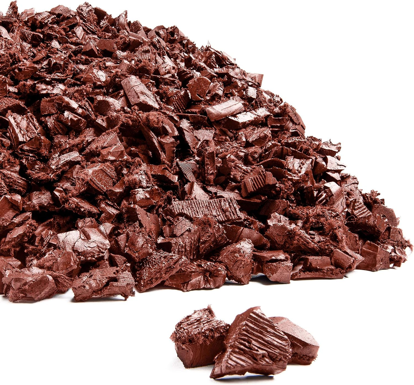 Playsafer Rubber Mulch Nuggets Protective Flooring for Playgrounds, Swing-Sets, Play Areas, and Landscaping (1,000 LBS - 39 CU. FT., Red)